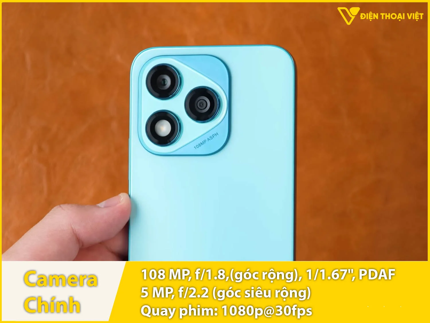 Camera 108MP & Quay video 1080p