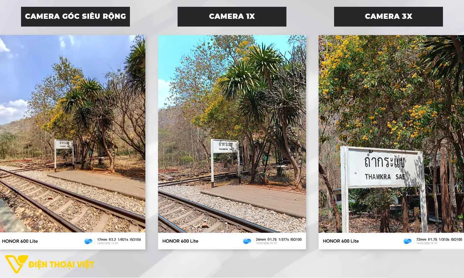 Ảnh chụp biển báo từ Honor 600 Lite