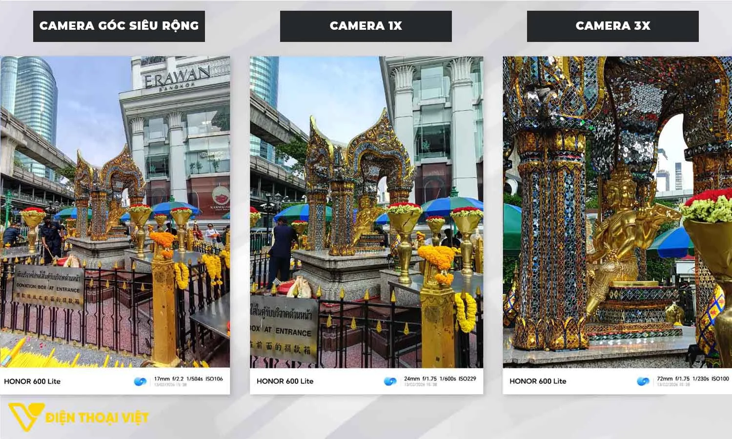 Ảnh chụp đài tưởng niệm từ Honor 600 Lite