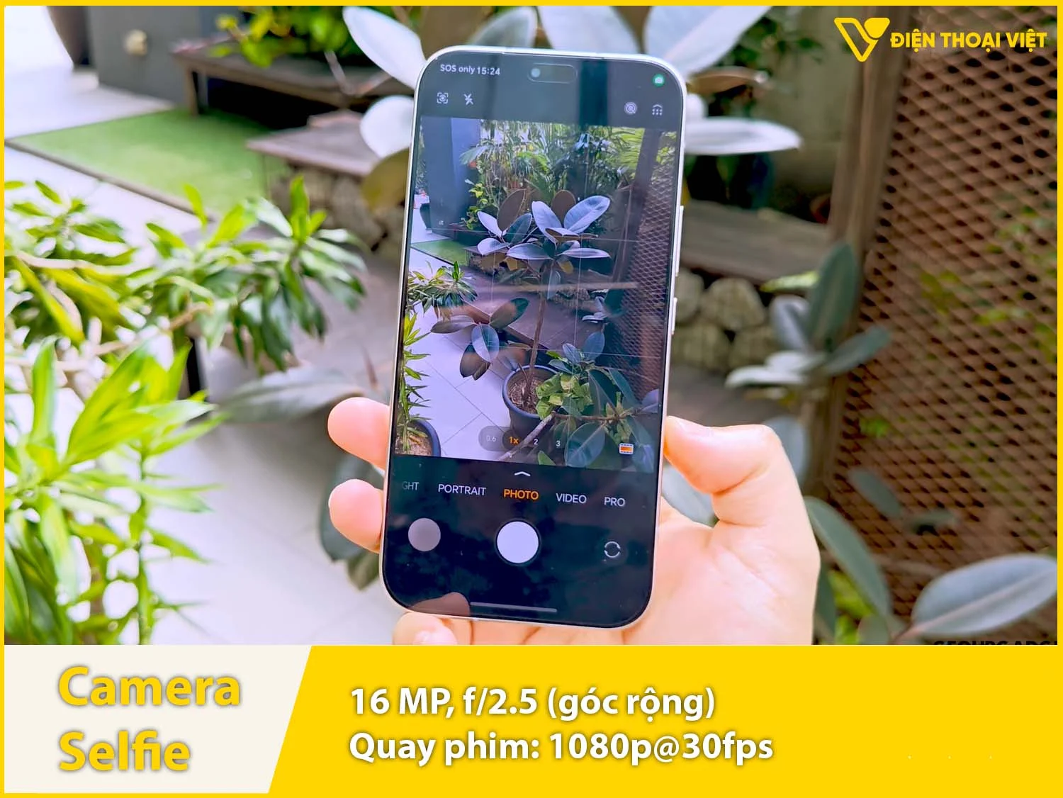 Camera selfie 16MP & quay video 1080p