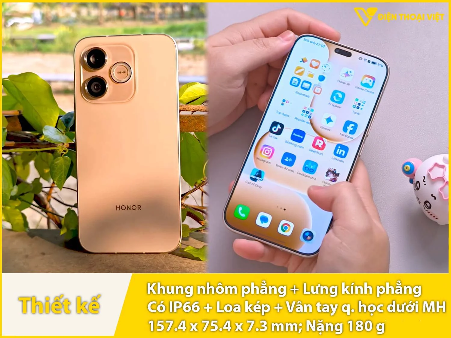 Khung nhôm phẳng & Mặt lưng kính phẳng, có IP66
