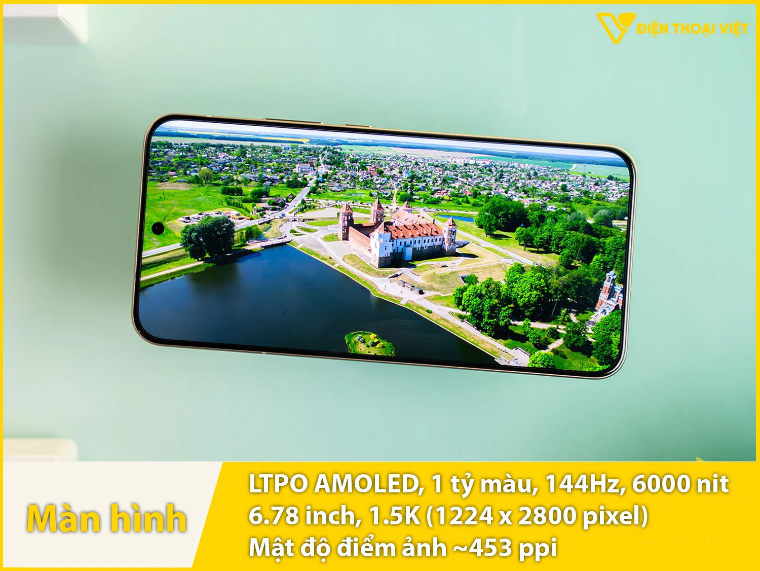 AMOLED 6,78 inch - 144Hz - 6000 nit