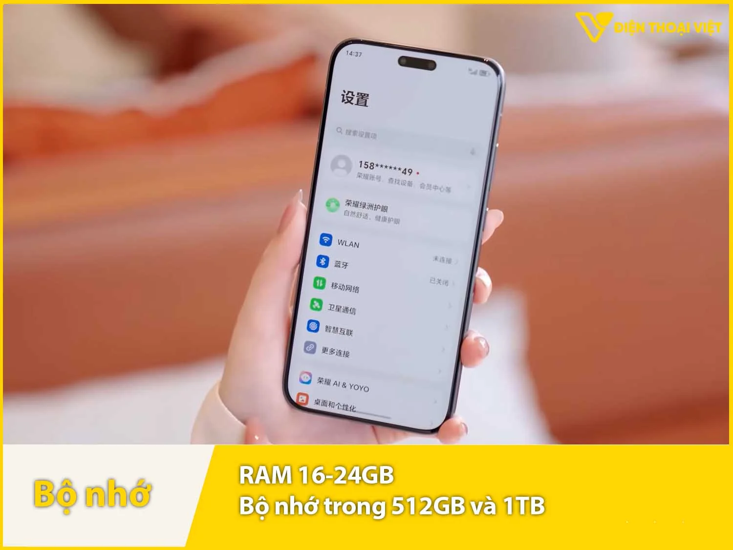 Honor Magic8 RSR Porsche có RAM 16-24GB & Bộ nhớ 512GB-1TB