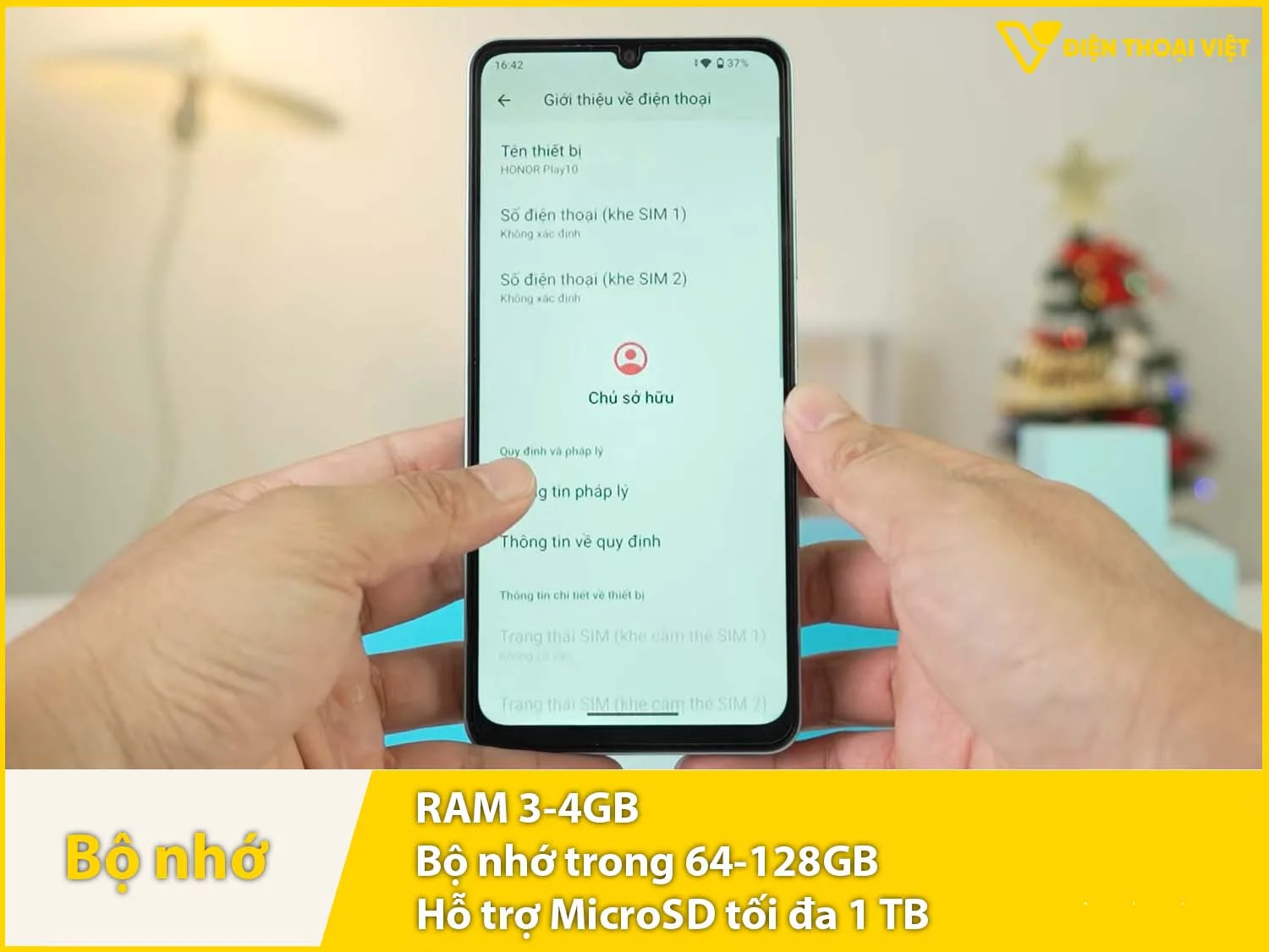 RAM 3-4GB & Bộ nhớ trong 64-128GB