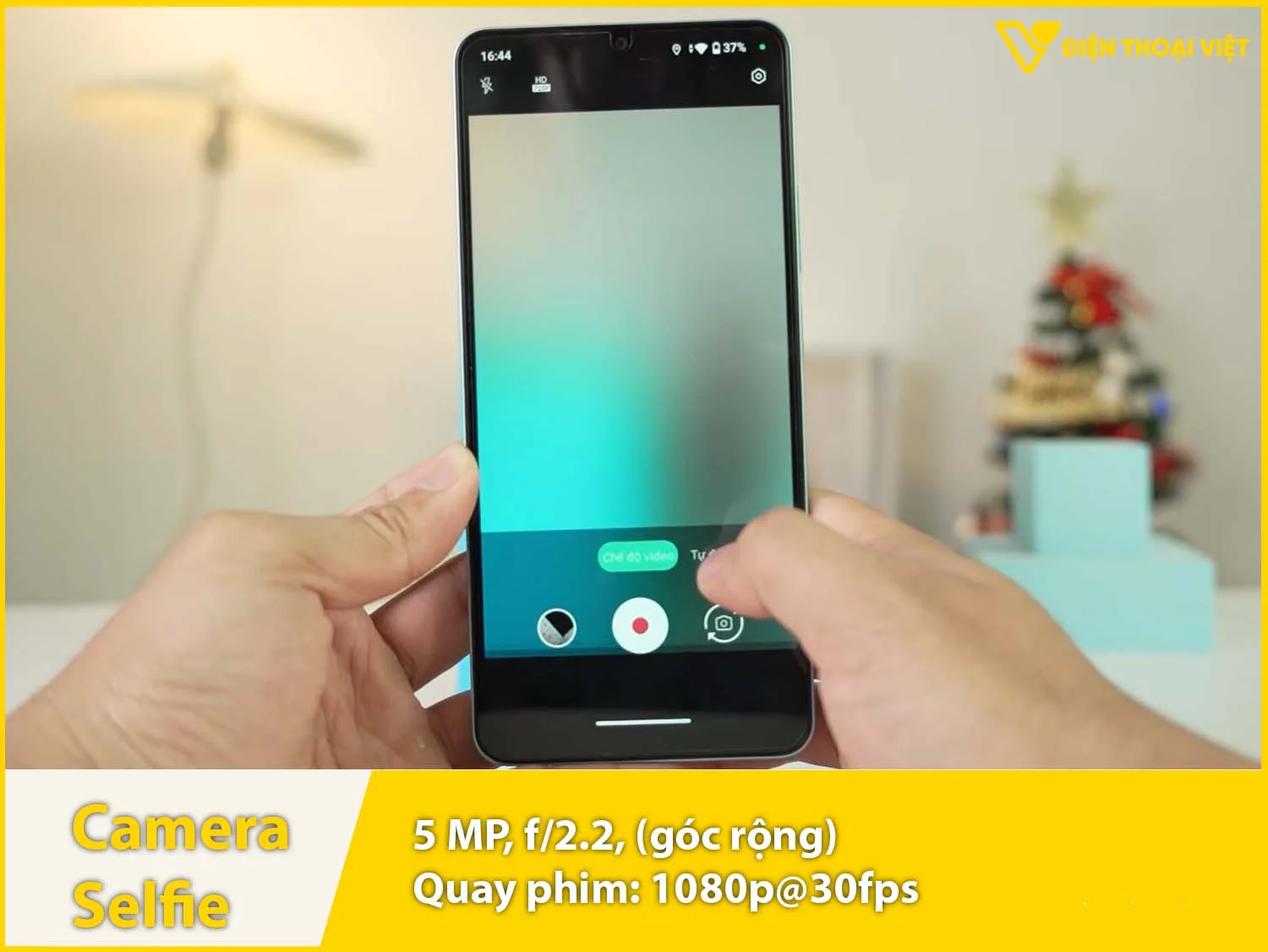 Camera selfie 5MP & quay video 1080p