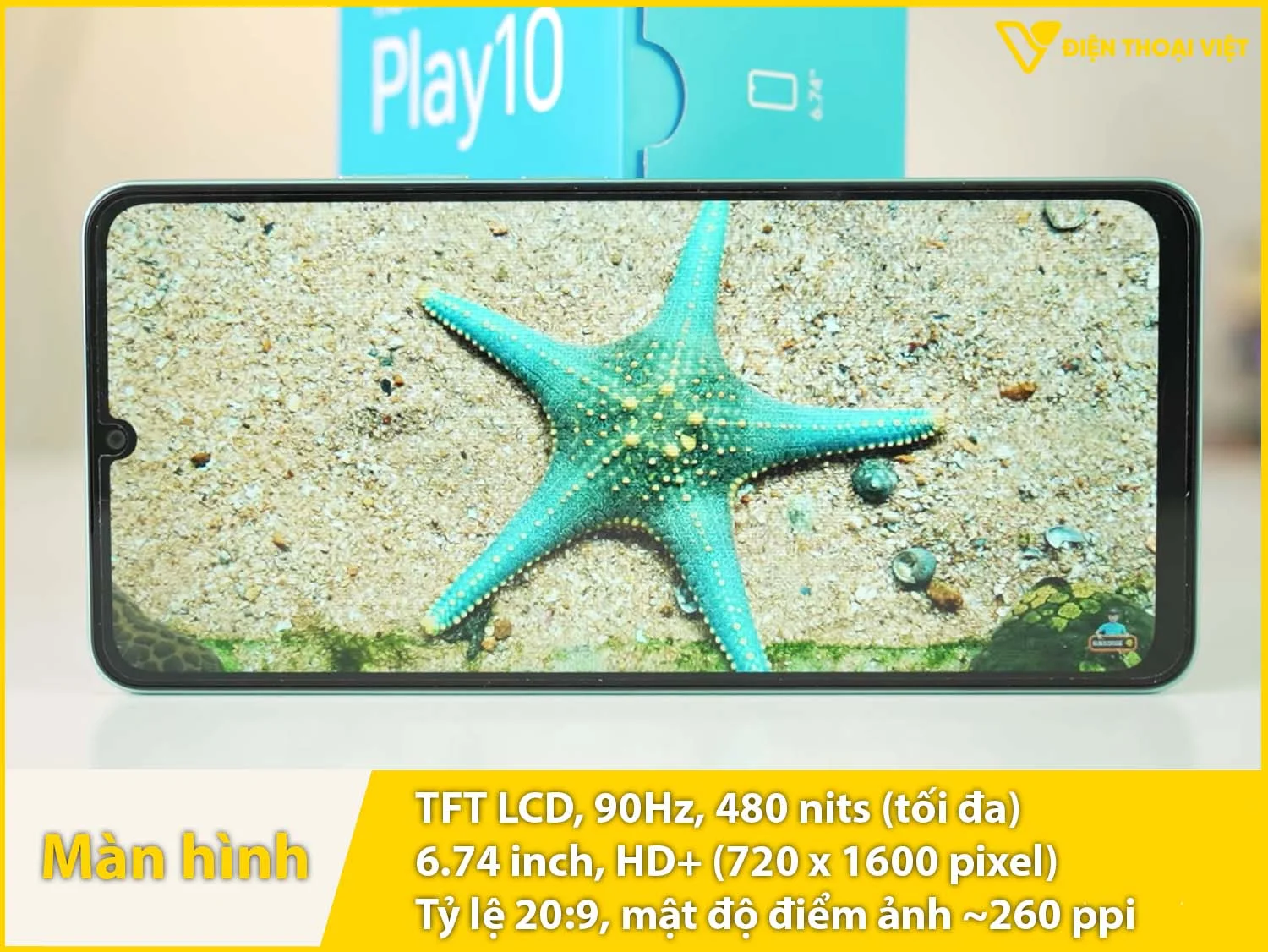 IPS LCD 6,74 inch - 90Hz - 480 nit