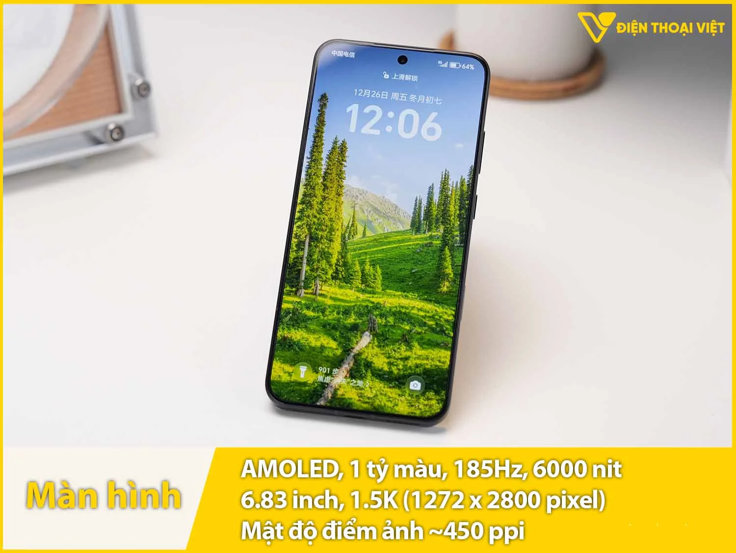 Màn hình 6,83 inch AMOLED 185Hz 1.5K và độ sáng 6000 nit