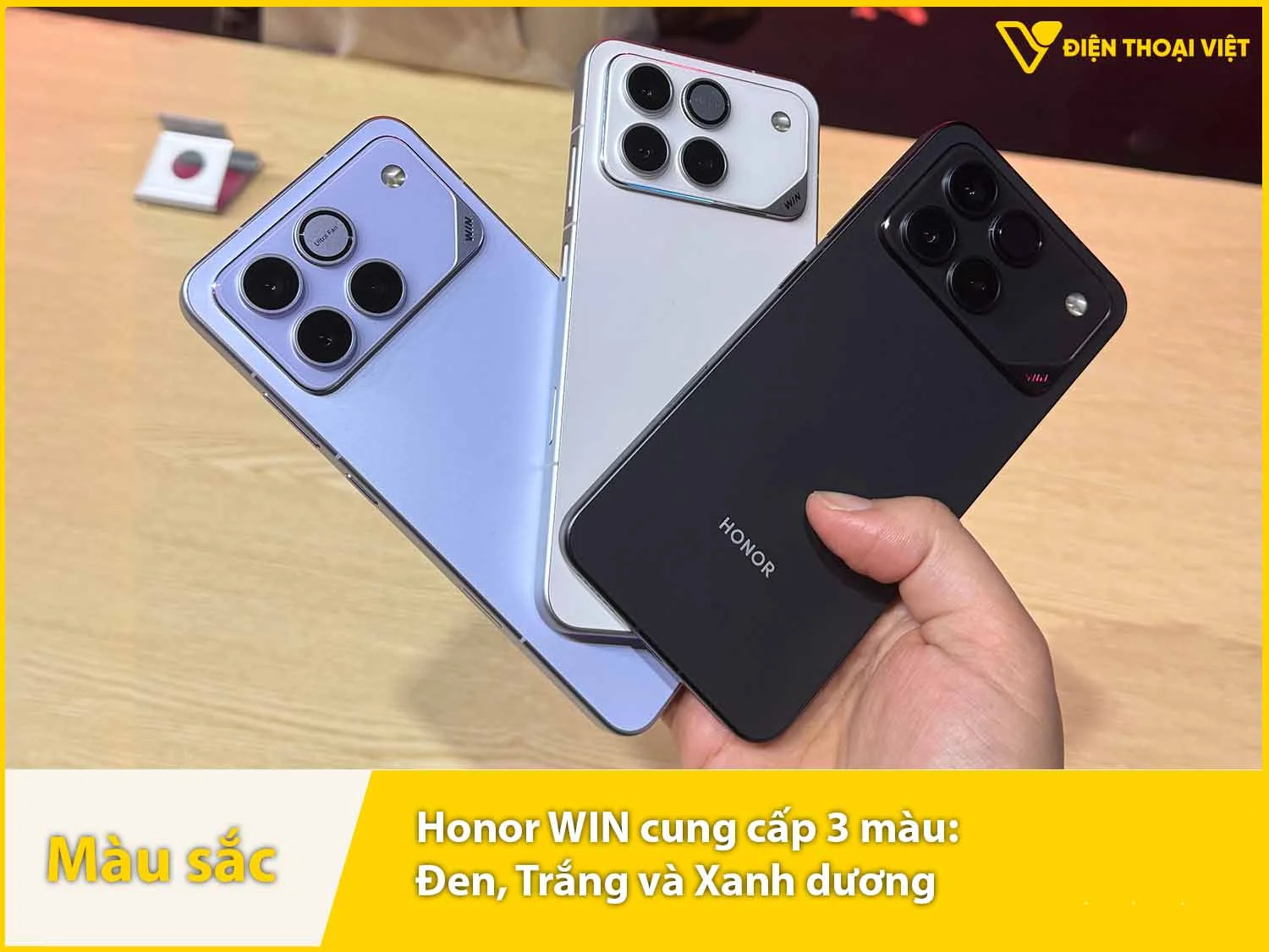 Honor WIN có 3 màu sắc lựa chọn