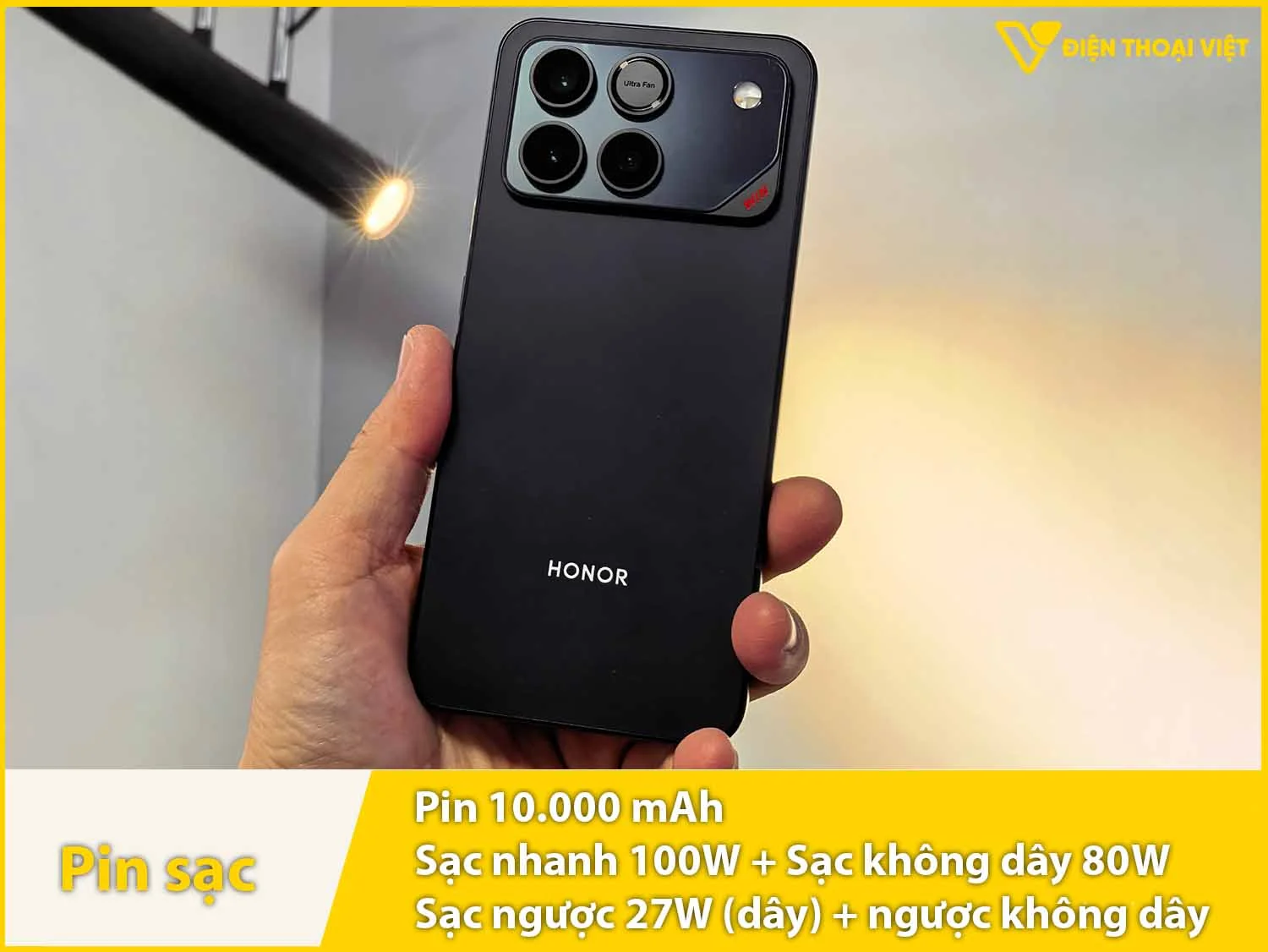 Pin siêu trâu 10.000mAh & Sạc cực nhanh 100W