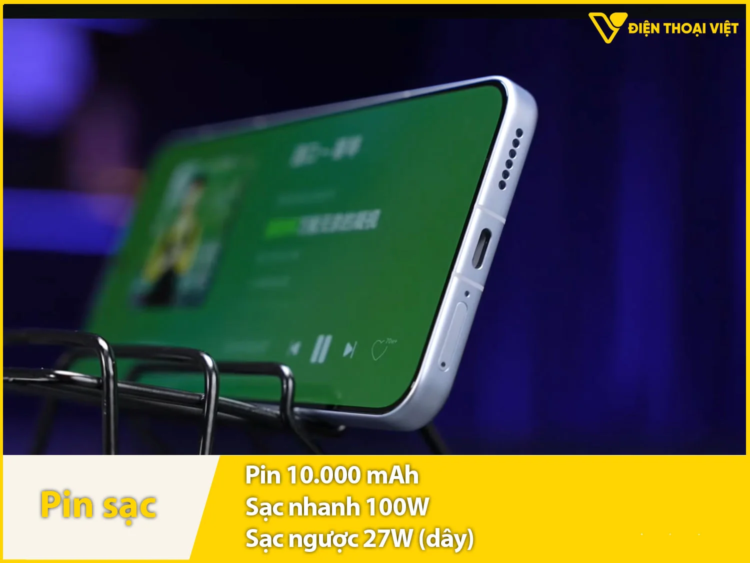 Pin 10.000mAh & Sạc nhanh 100W