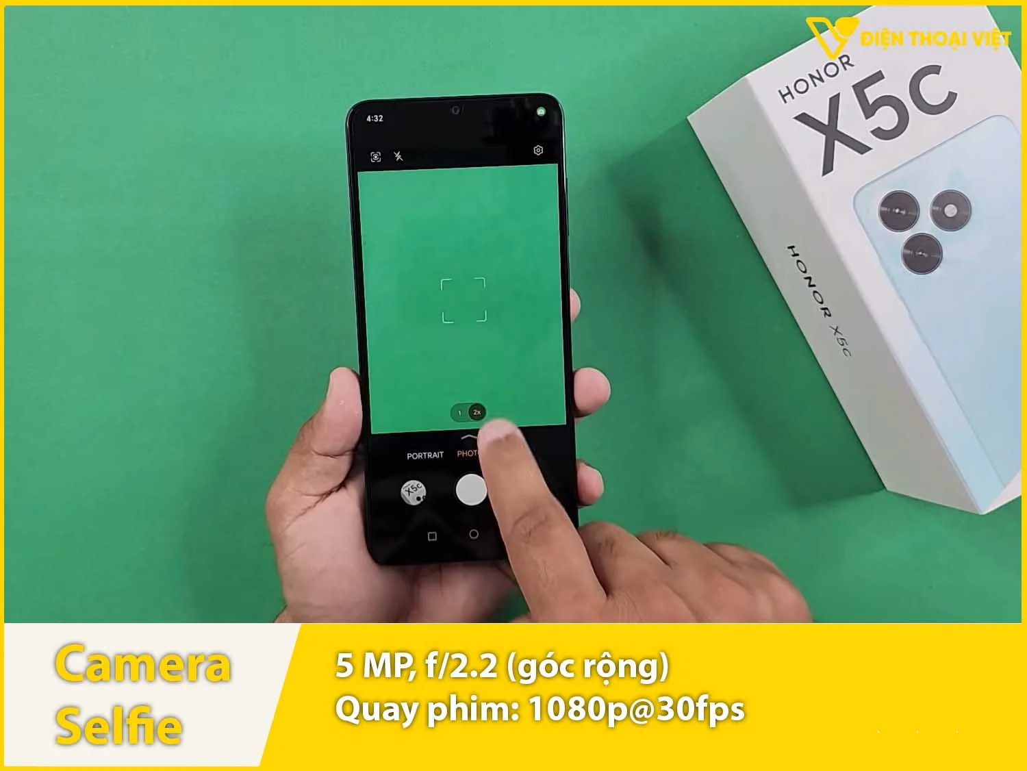 Camera selfie 5MP & Quay video Full HD