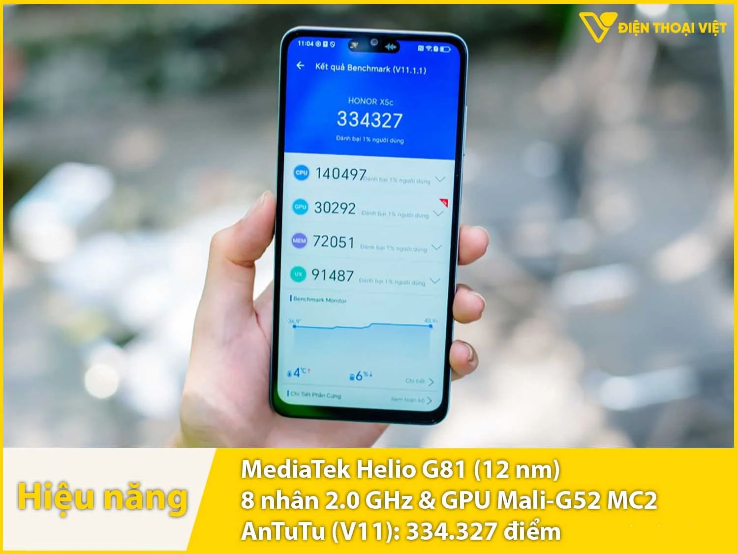 Helio G81 - 334.327 điểm AnTuTu