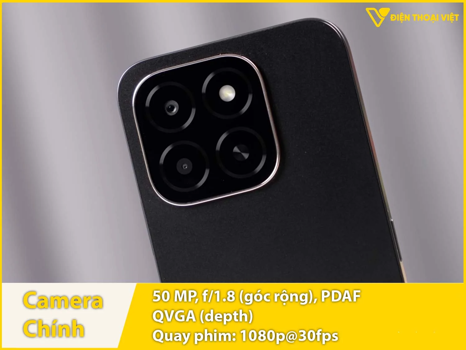Camera 50MP sắc nét & Quay phim 1080p
