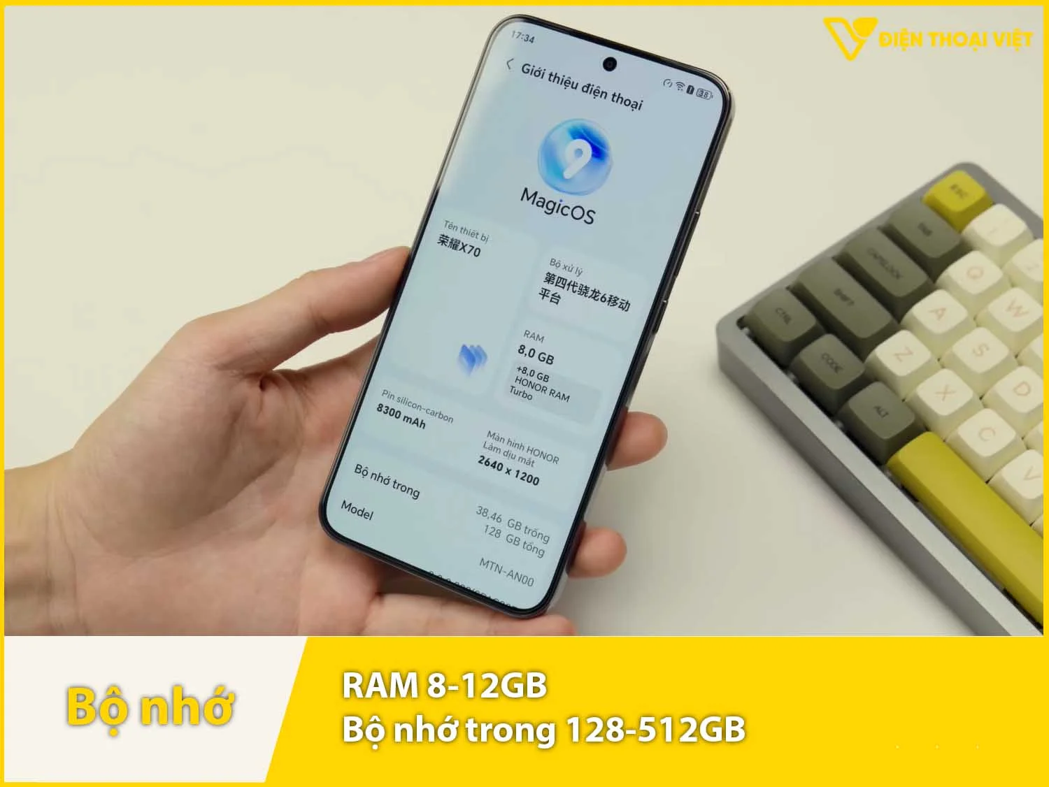 RAM 8-12GB & Bộ nhớ trong 128-512GB