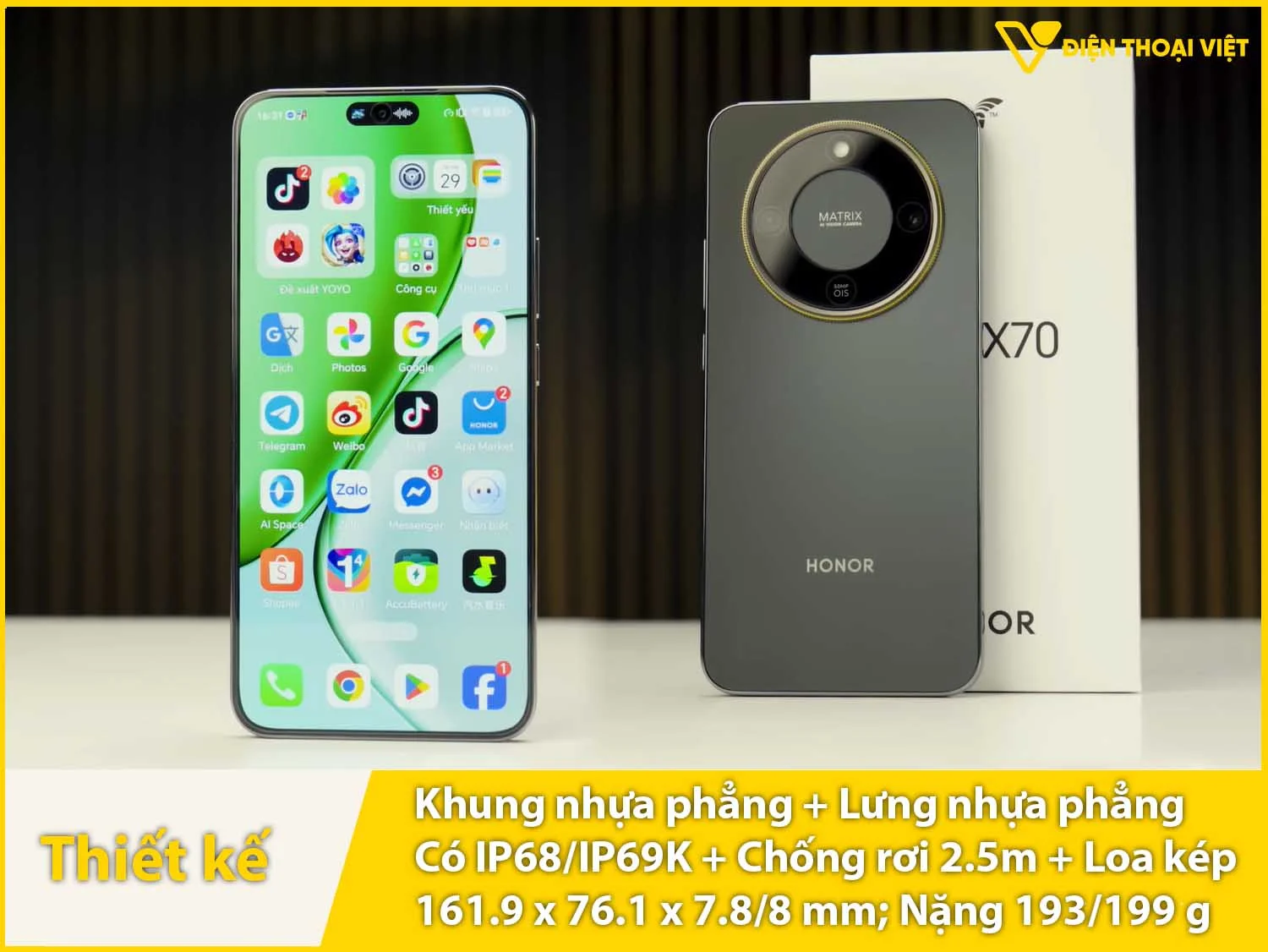 Khung nhựa phẳng & 2 mặt trước sau phẳng