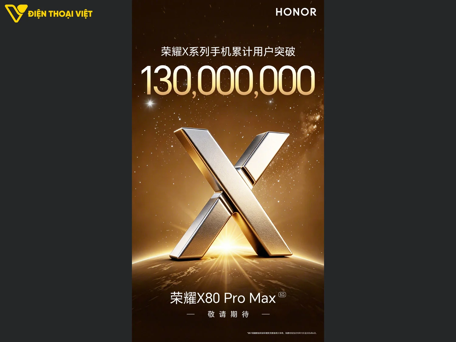 Honor X80 Pro Max chính thức ra mắt trong tháng 6