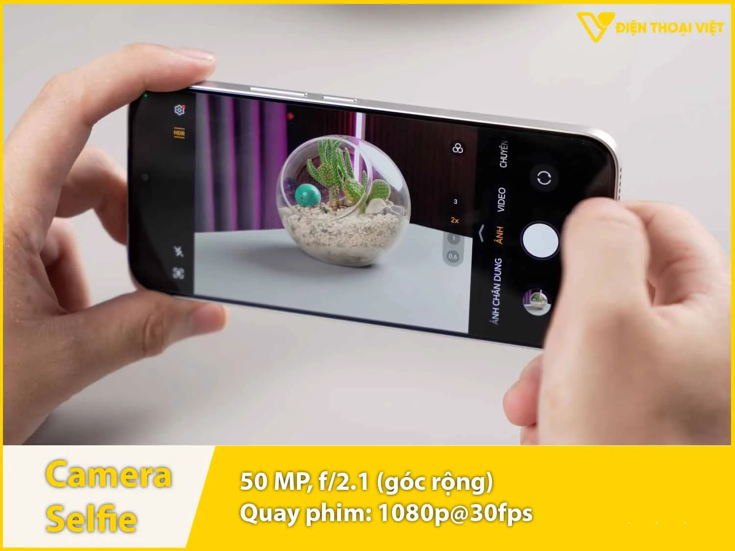 Camera selfie 50MP & Quay phim 1080p