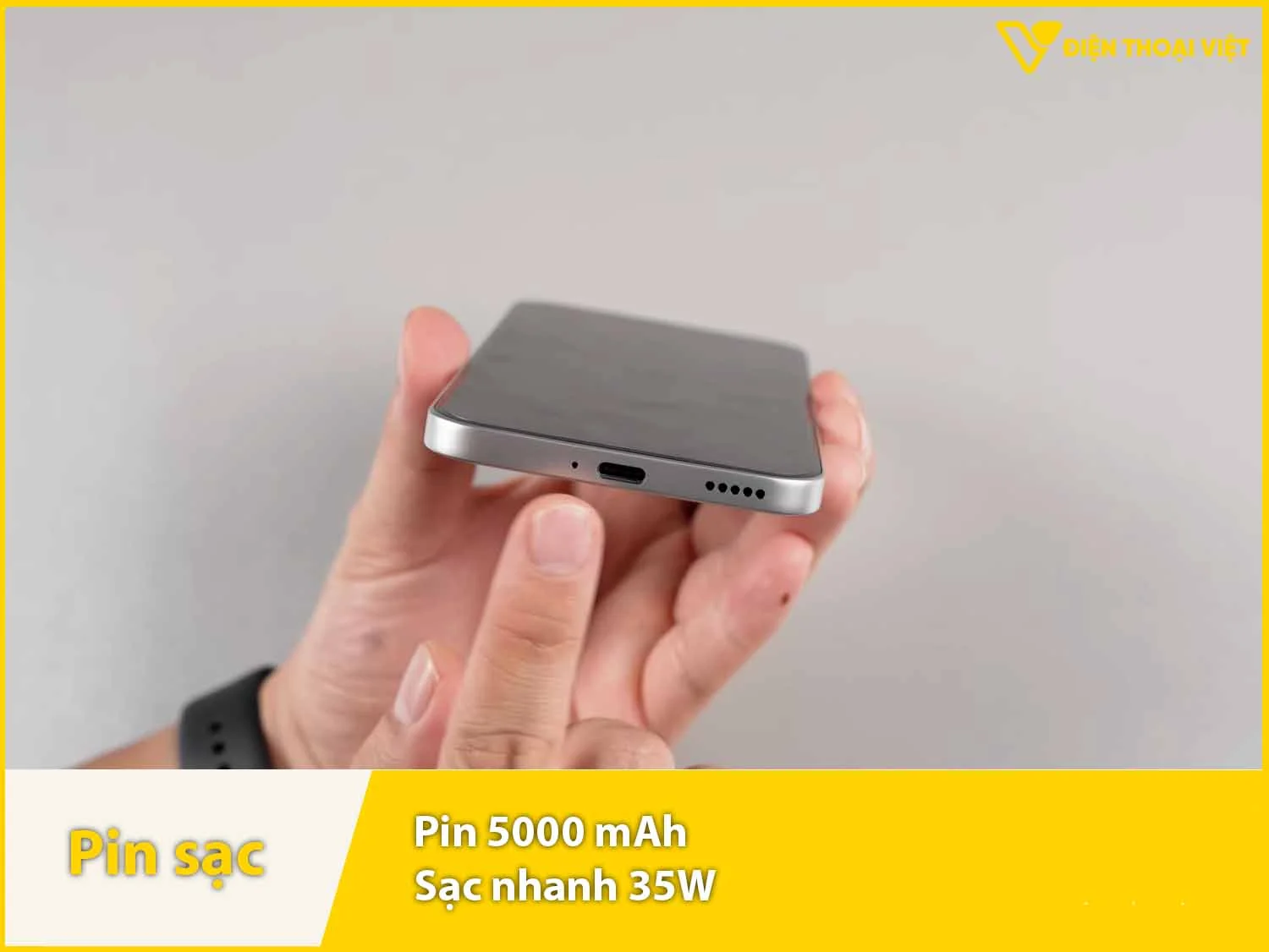 Pin 5000mAh đủ dung & Sạc nhanh 35W