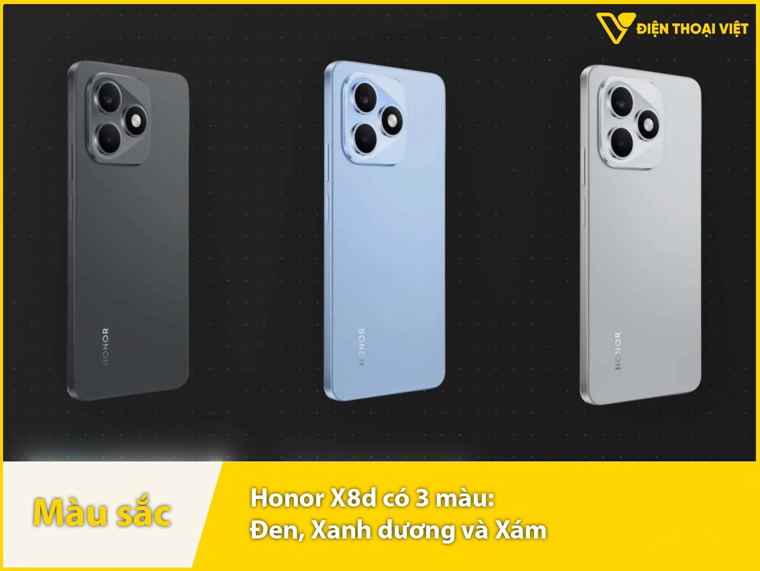 Honor X8d cung cấp 3 màu sắc