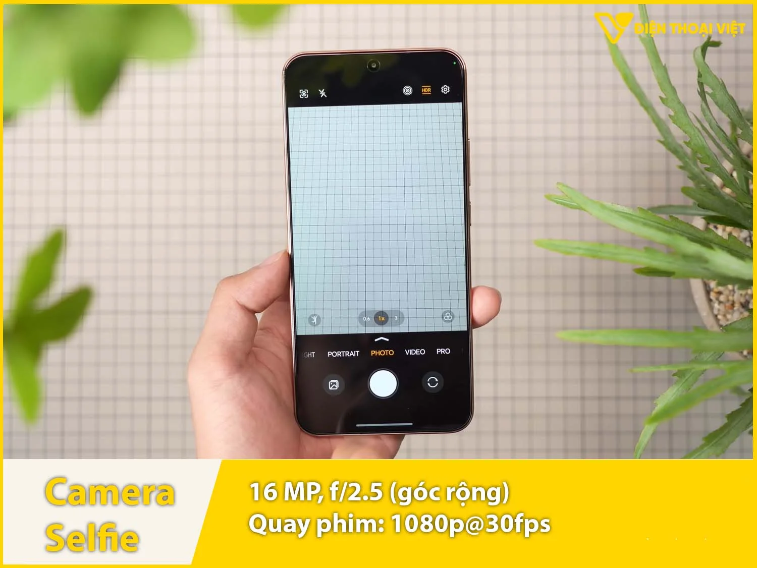 Camera selfie 16MP & quay video 1080p