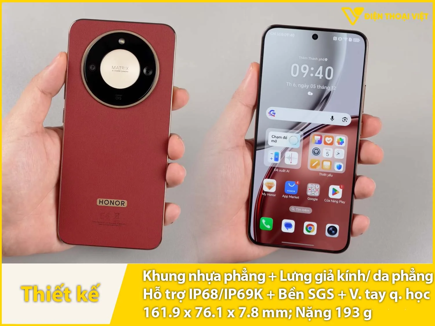 Khung phẳng & Mặt lưng giả kính, giả da sang trọng