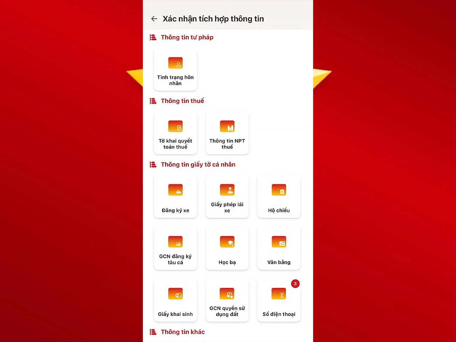 Cách xác thực SIM chính chủ trên VNeID bước 3