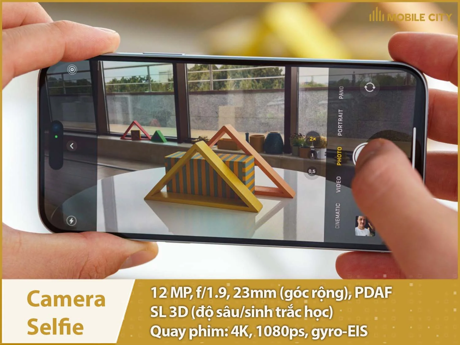 Camera selfie 12MP & Quay phim 4K