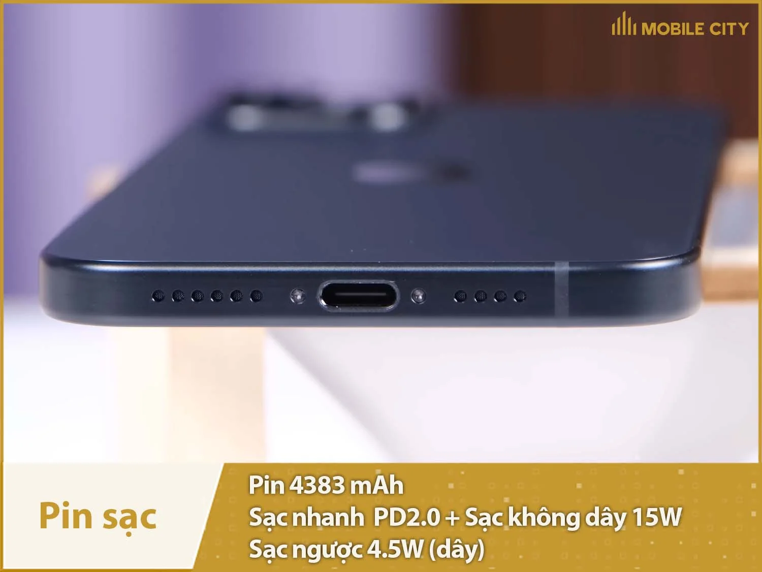 Thời lượng pin sử dụng cả ngày với 4383mAh