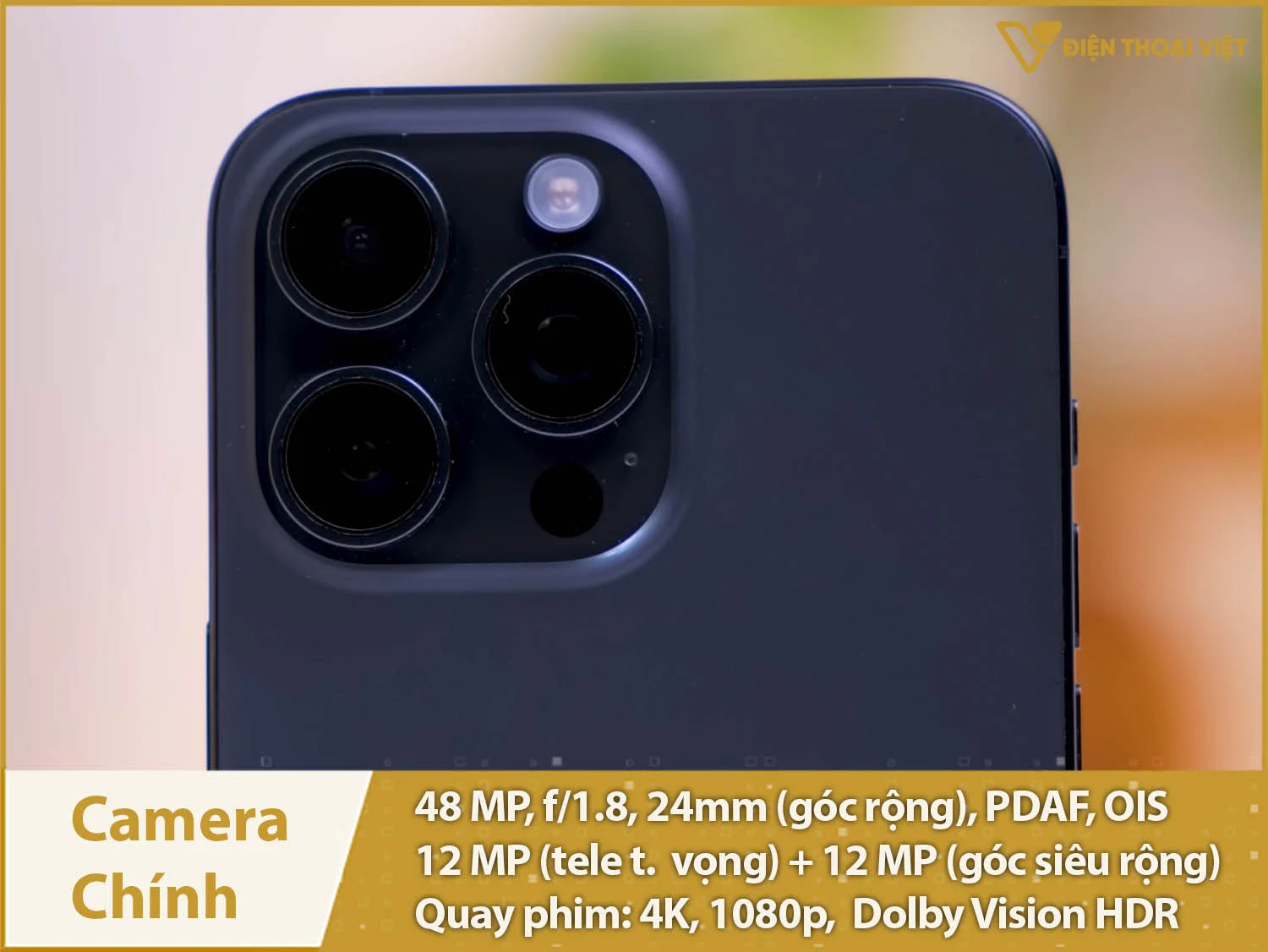 Ba camera lên tới 48MP & Quay phim 4K