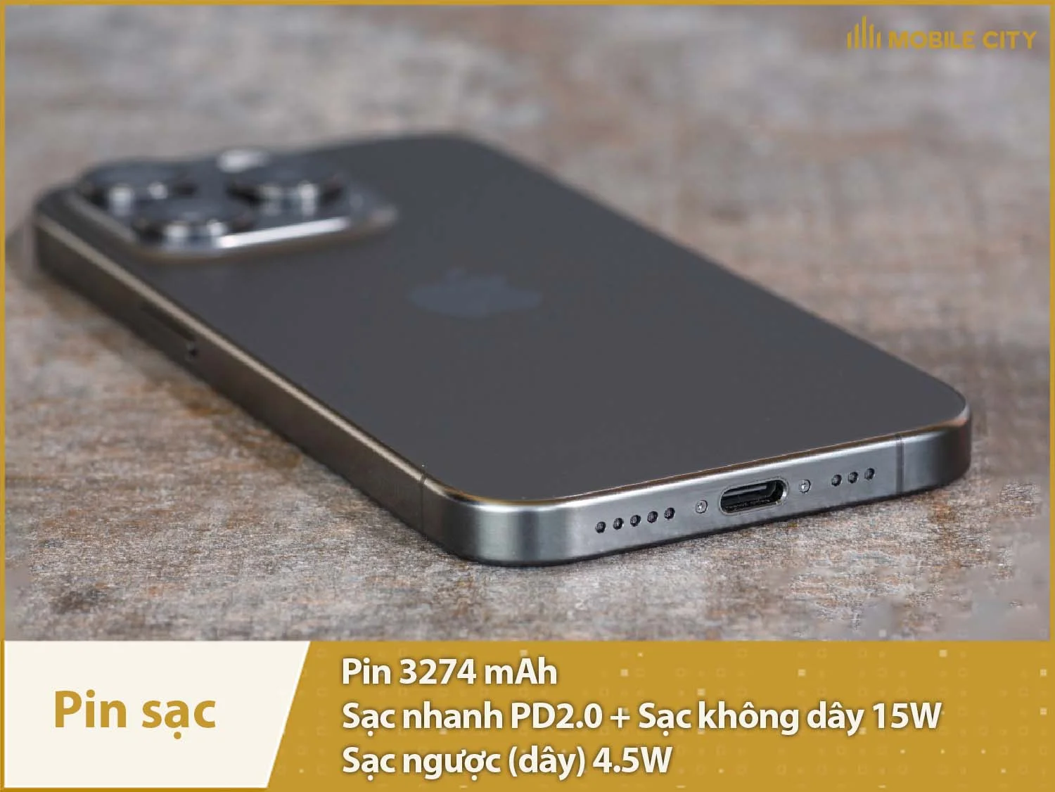Pin 3274mAh & Có đủ công nghệ sạc