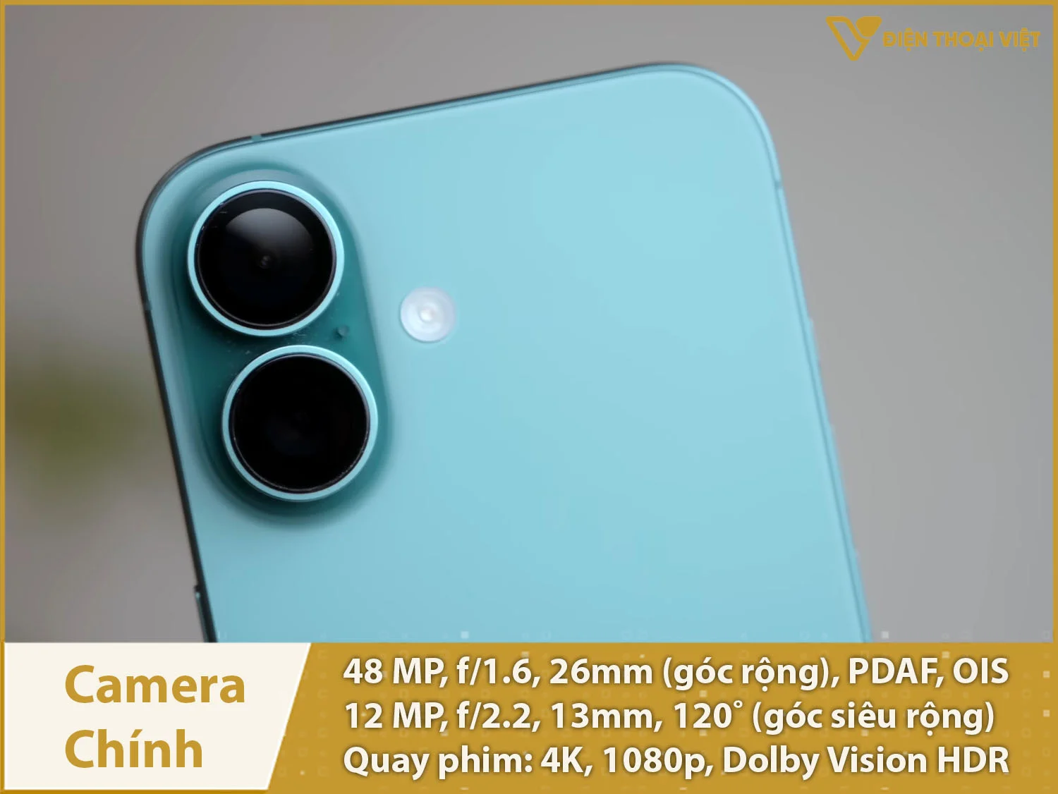 Camera kép 48MP & quay phim 4K