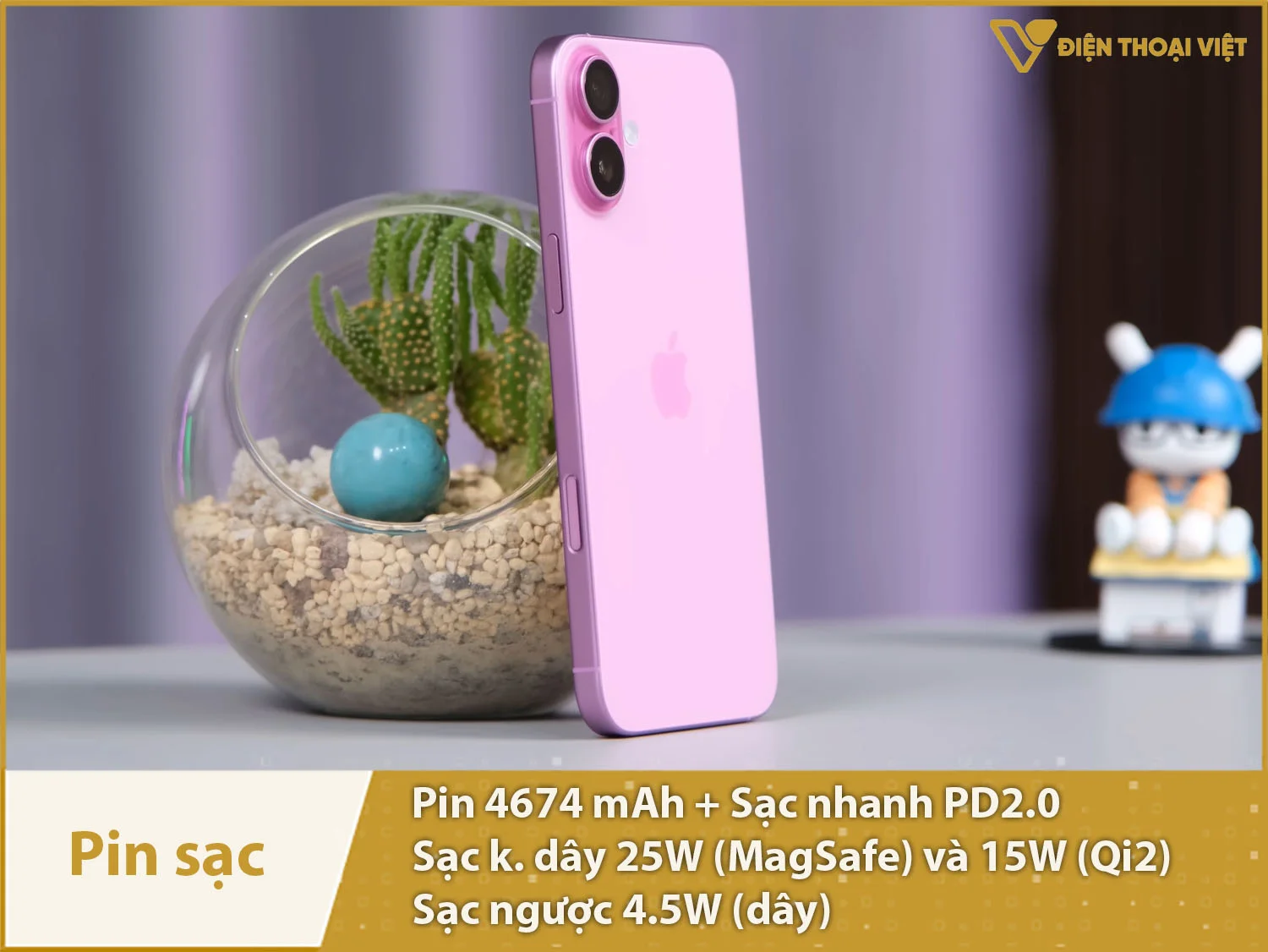 Thời lượng pin lâu dài với 3561mAh