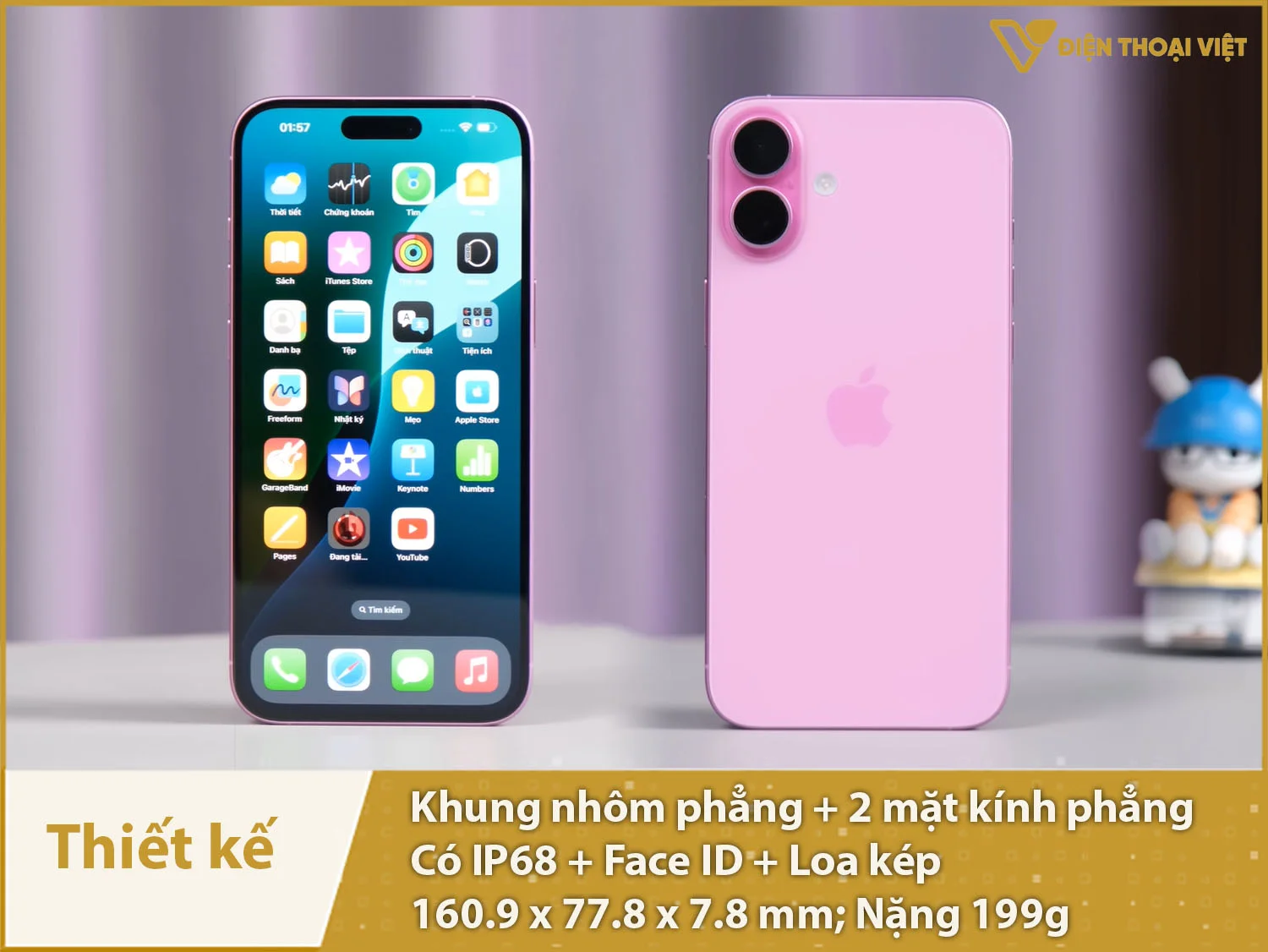 Thiết kế camera thay đổi, có IP68 bền bỉ