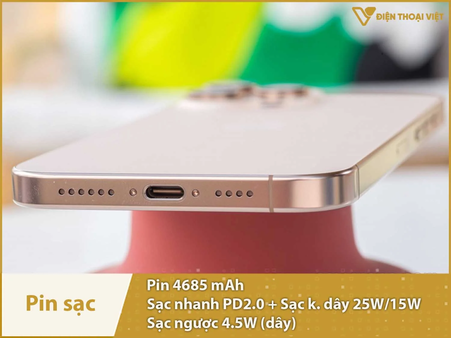 Thời lượng pin 33 giờ lâu dài & Đủ công nghệ sạc