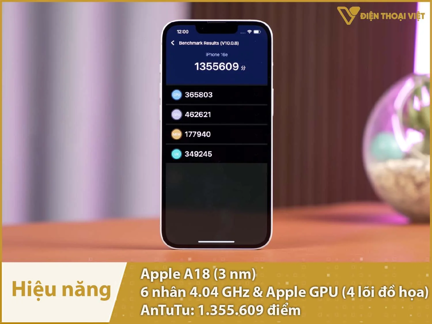 Hiệu năng cực mạnh, cực mượt với 1.355.609 điểm AnTuTu