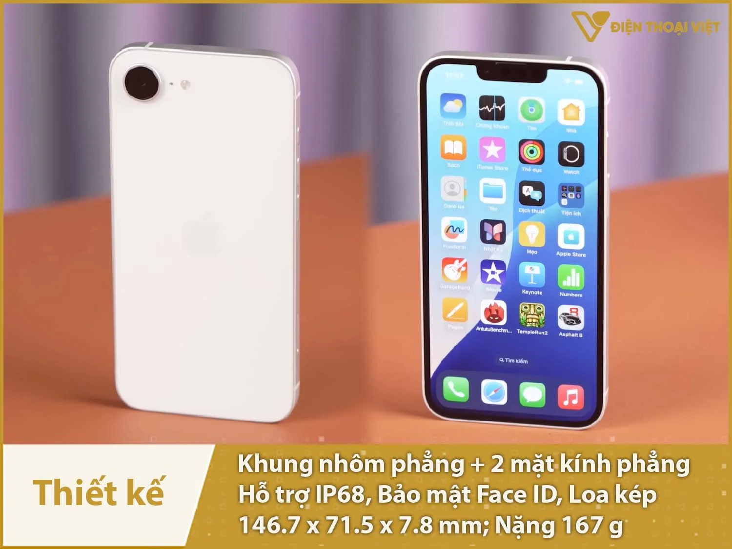 Thiết kế cổ điển có loa kép, IP68