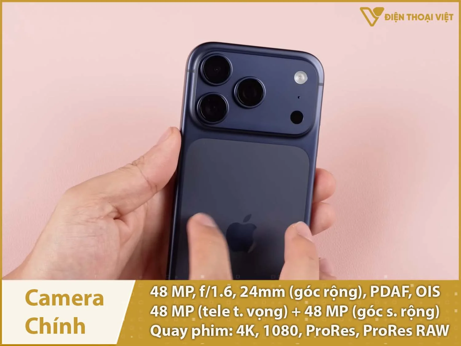 Ba camera 48MP; Quay video 4K