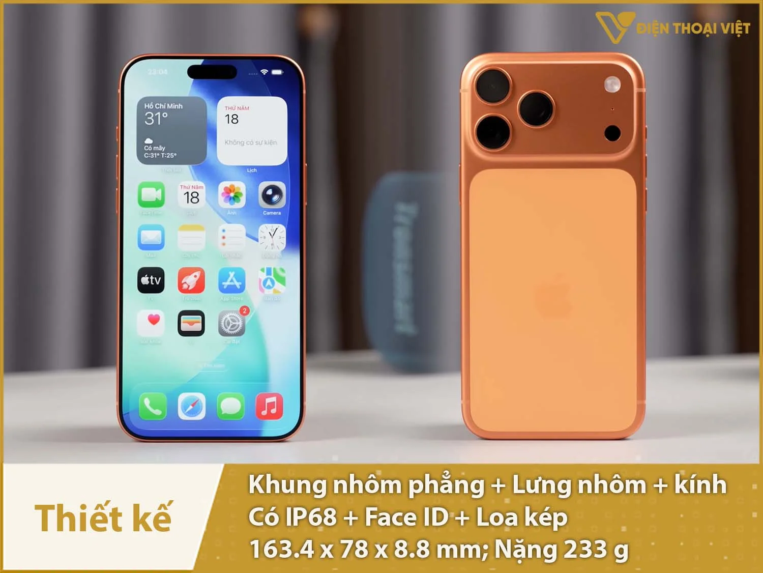 Thiết kế vỏ nhôm bao quanh mới lạ, có IP68