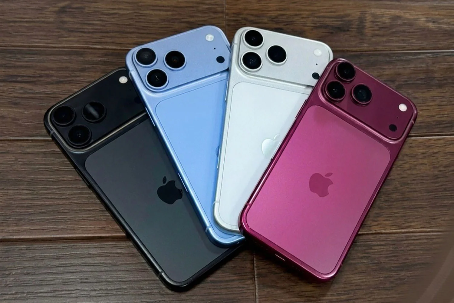 Các màu sắc của iPhone 18 Pro Max (ảnh rò rỉ)