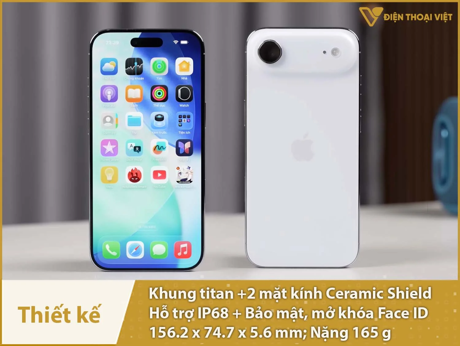 Thiết kế hiện đại, siêu mỏng