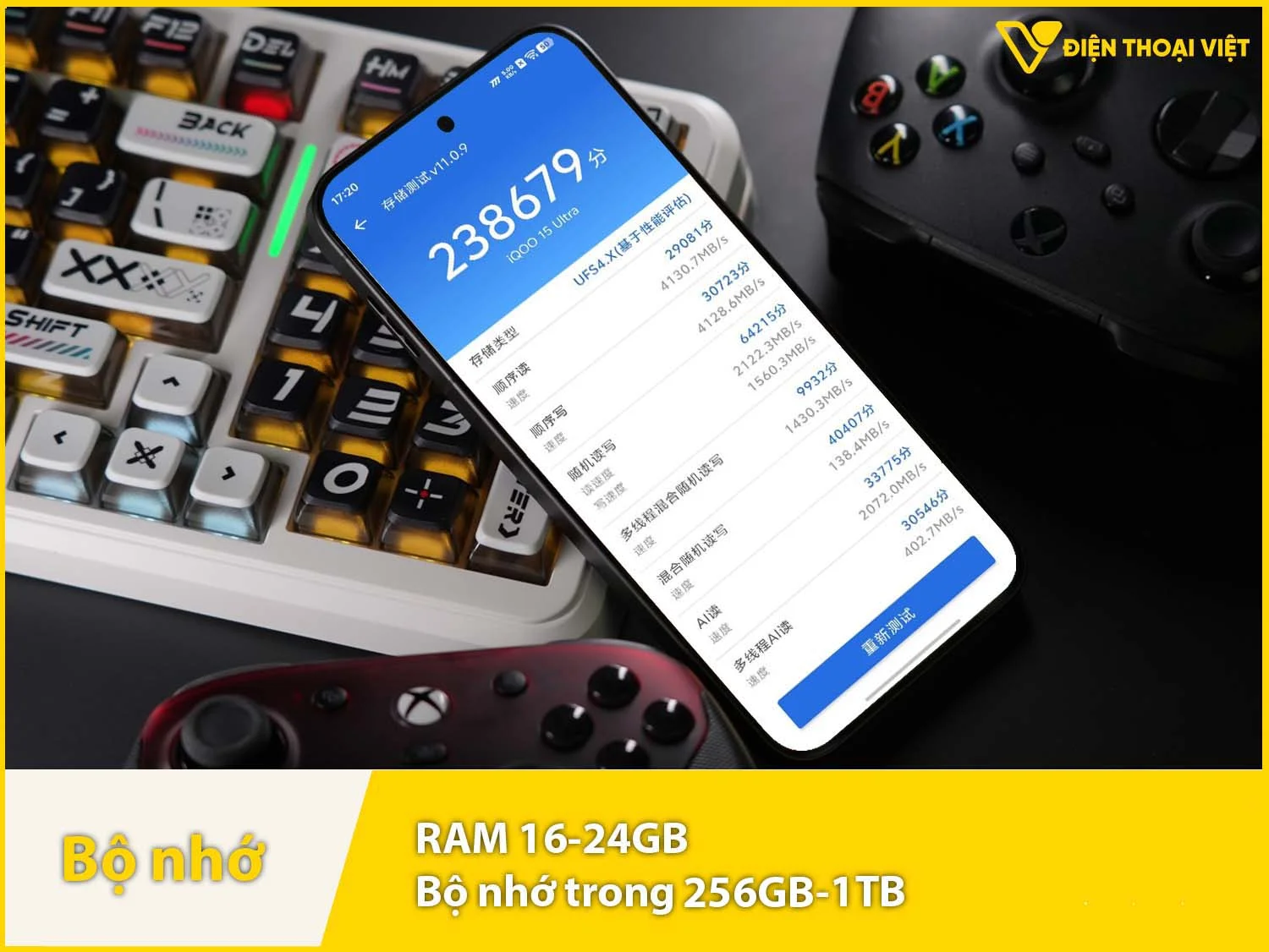 RAM 16-24GB & Bộ nhớ trong 256GB-1TB