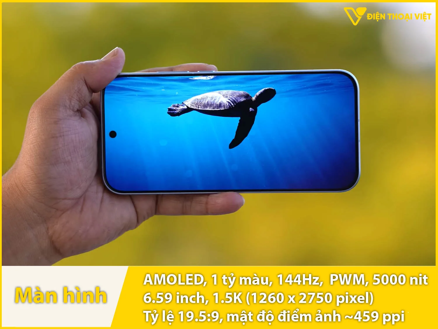 AMOLED 6,59 inch - 144Hz - 5000 nit