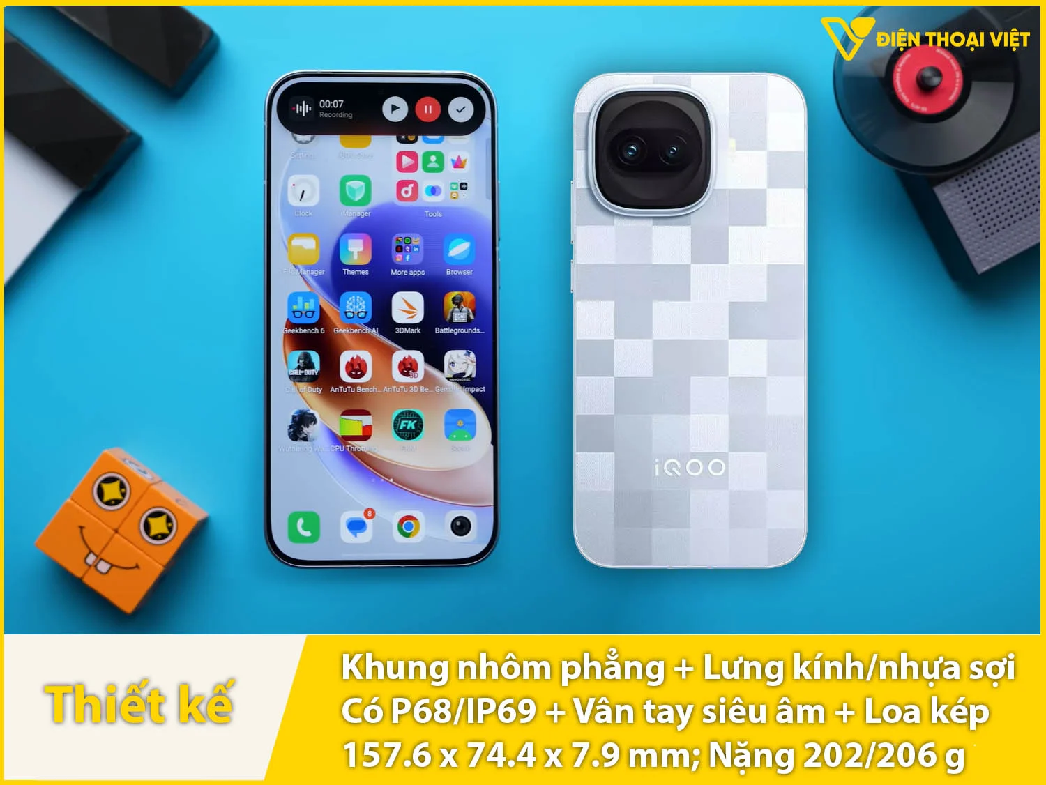 Khung nhôm phẳng & 2 mặt trước sau phẳng, có IP68/IP69