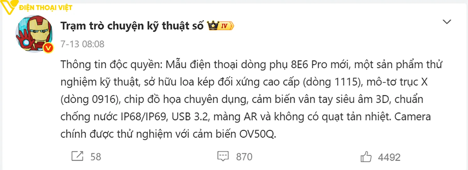 iQOO 16 trang bị pin và tính năng gì đáng chú ý?