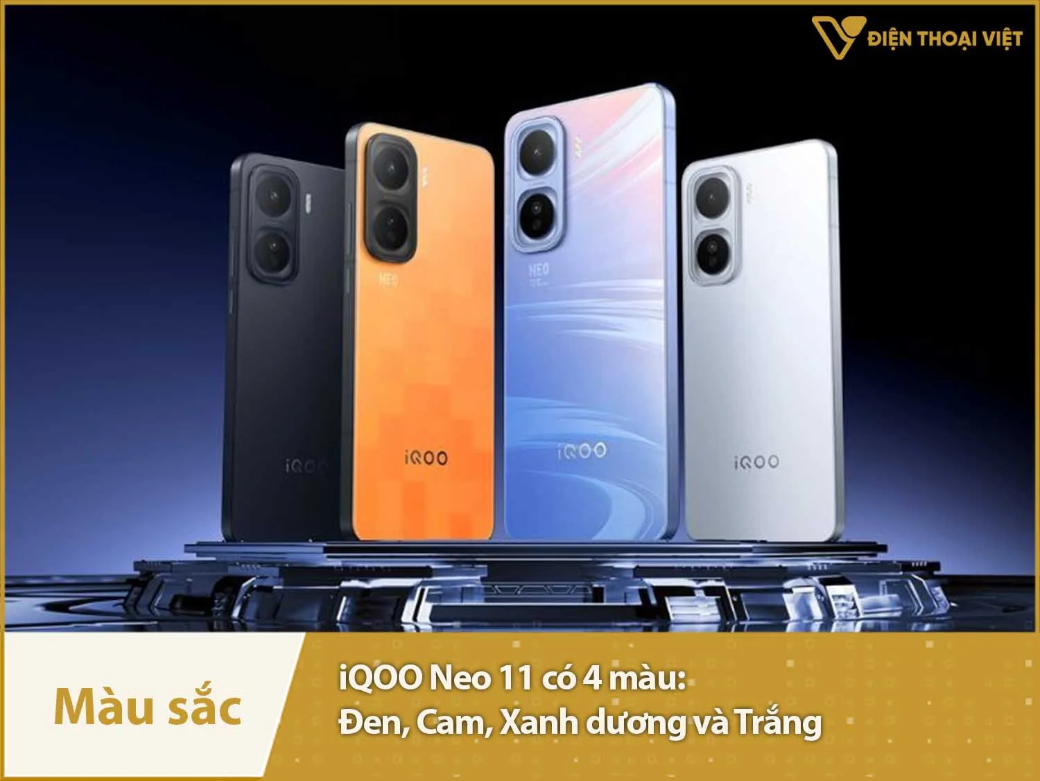 iQOO Neo 11 cung cấp 4 màu sắc