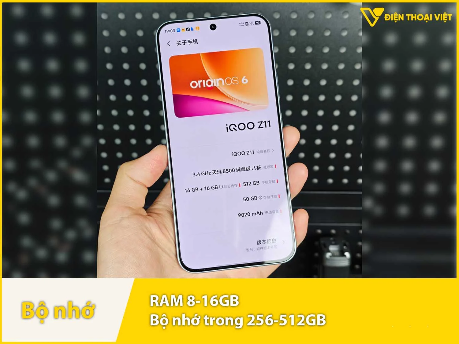 RAM 8-16GB & Bộ nhớ trong 256-512GB