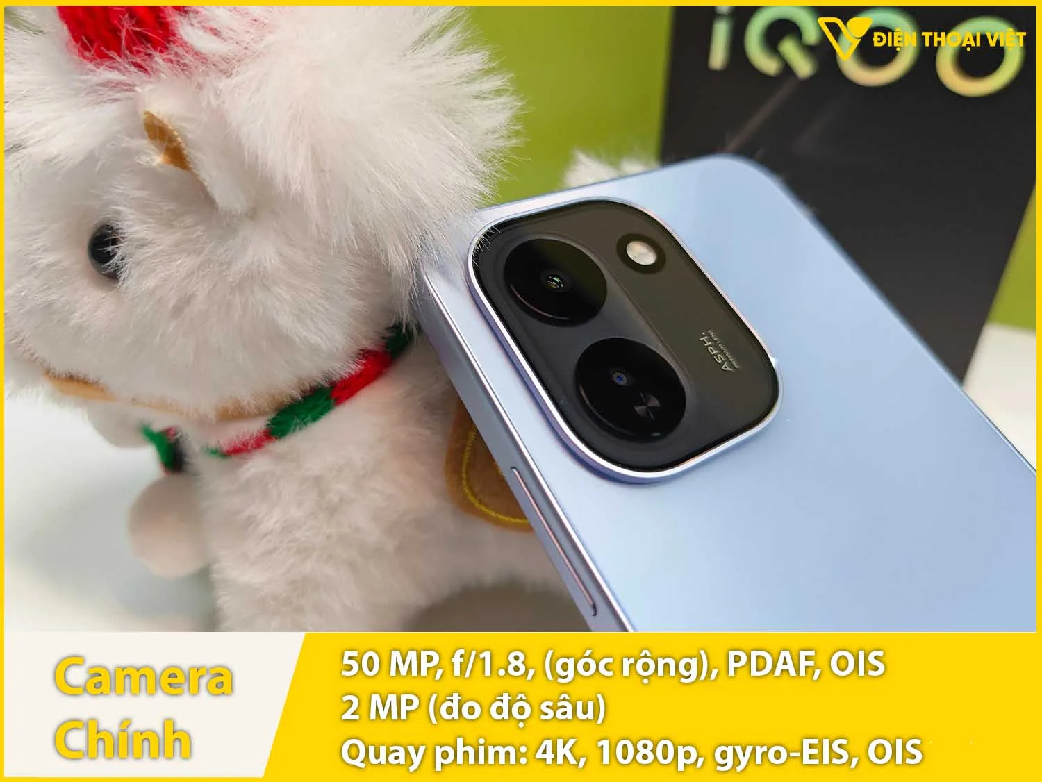 Camera sau 50MP + Độ sâu 2MP & Quay video 4K