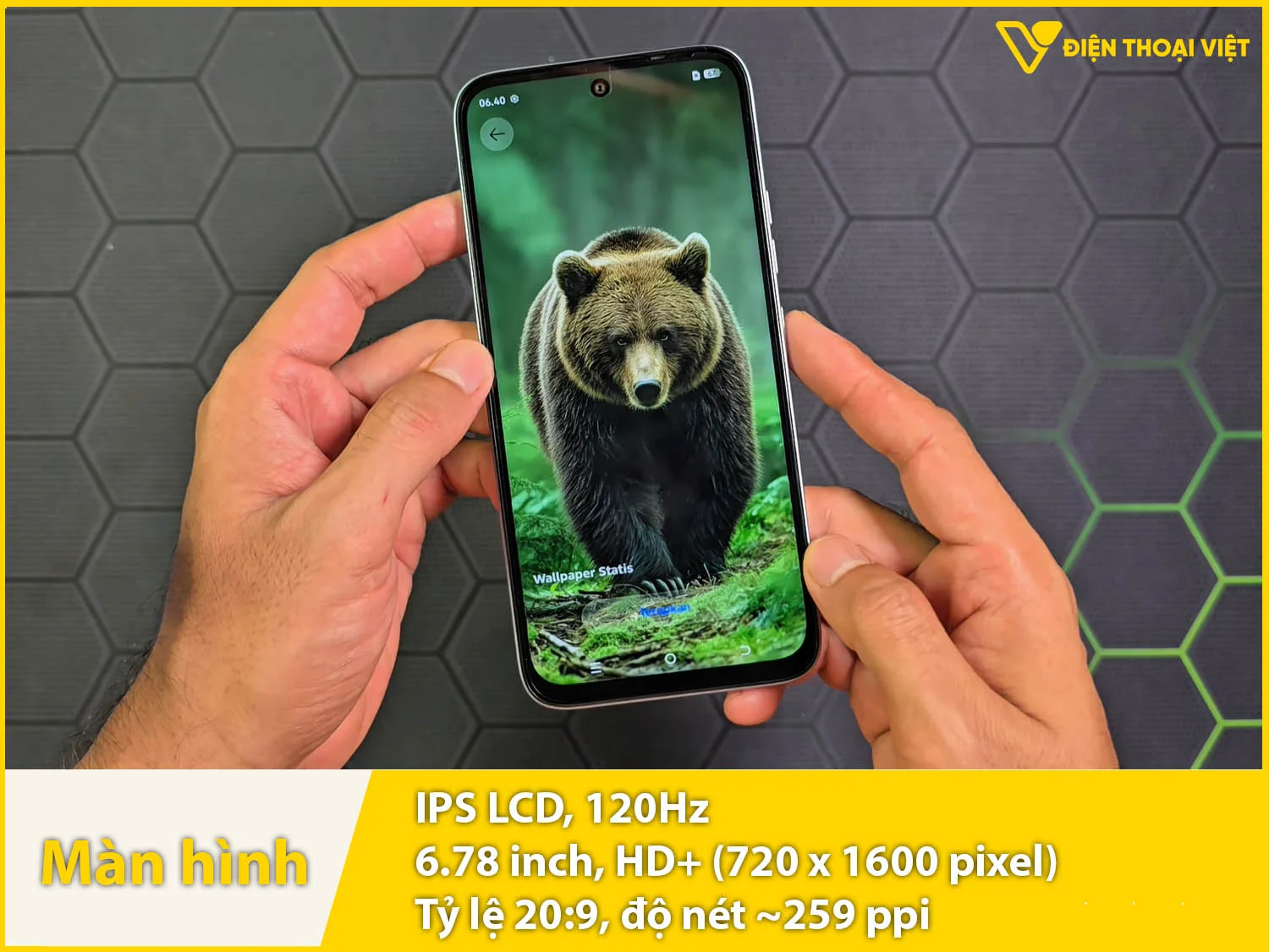 IPS LCD 6,78 inch - 120Hz