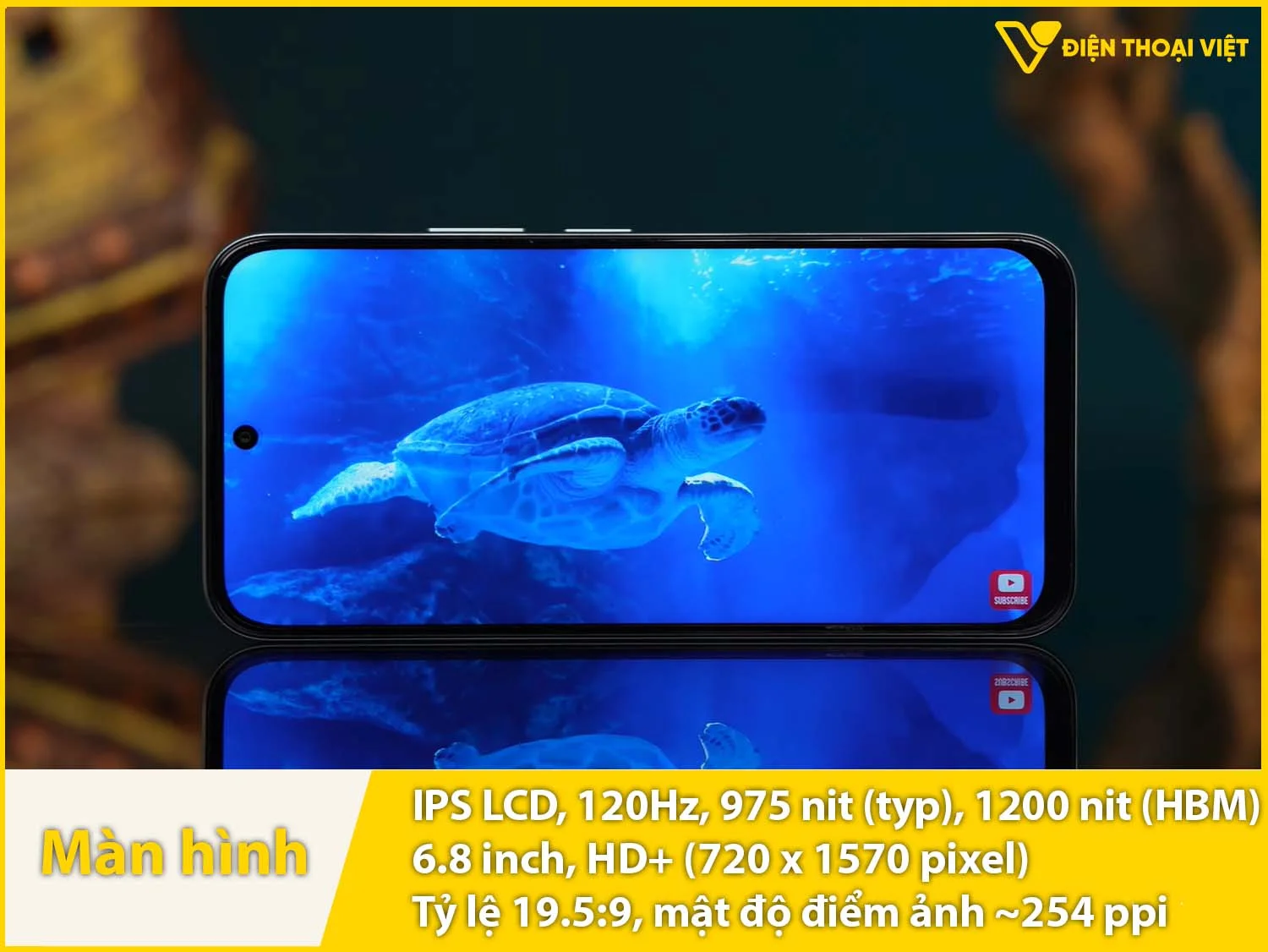 Màn hình OnePlus N6 có tấm nền IPS LCD 6,8 inch có tần số quét 120Hz, độ sáng 1200 nit