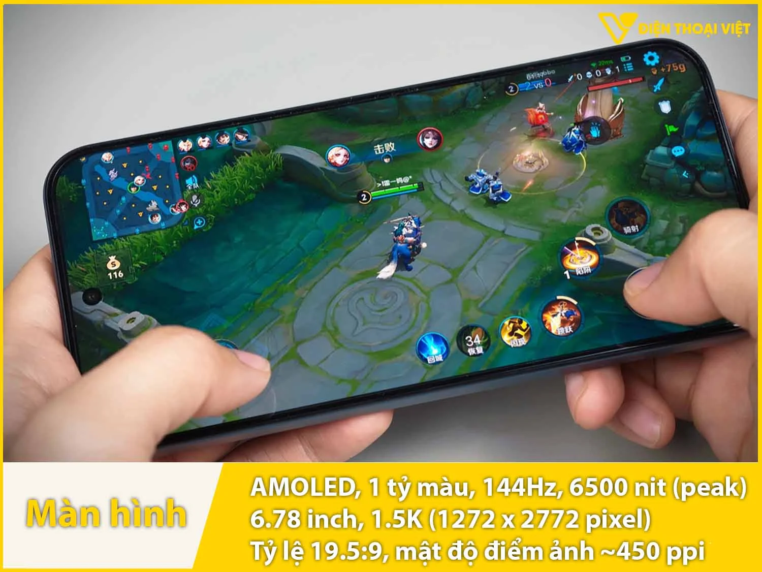 Turbo 6X Pro có màn hình AMOLED 6,78 inch - 144Hz - 6500 nit